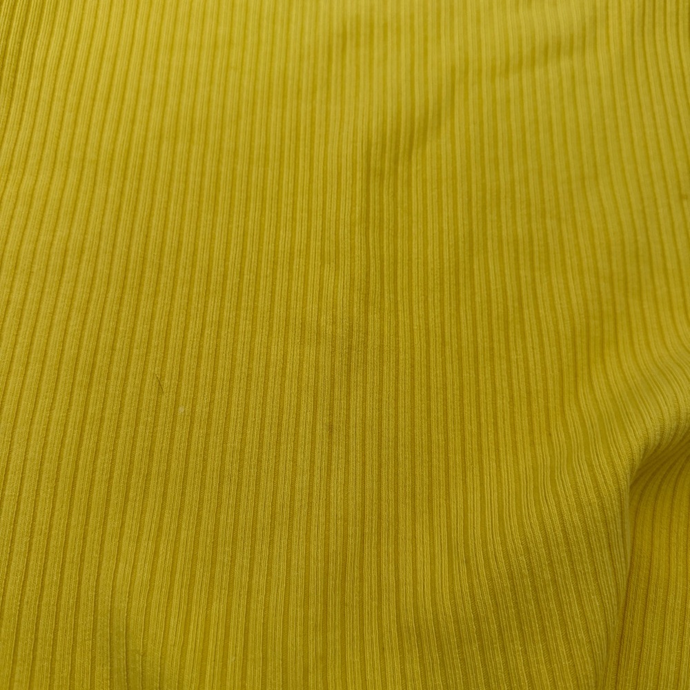 NWOT $88 Reformation Knit Ribbed Mini Skirt Mustard Yellow, S, Small - Picture 3 of 5
